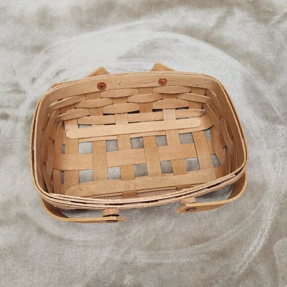 Longaberger Vintage Colorful Rectangle Baking Dish Basket - Picture 8 of 12